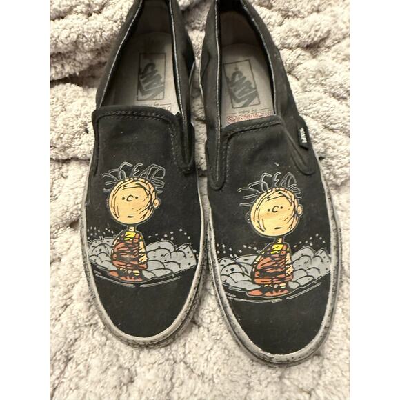 Vans x Peanuts Pig Pen Classic Slip On Sneakers Limited Edition Sz 8.5 - Picture 1 of 7